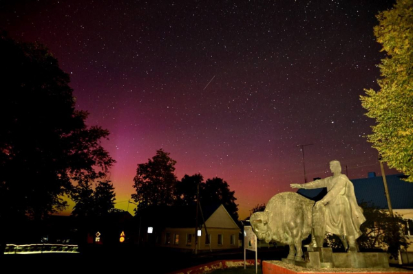 Северное сияние над Каменцем - красивые фото