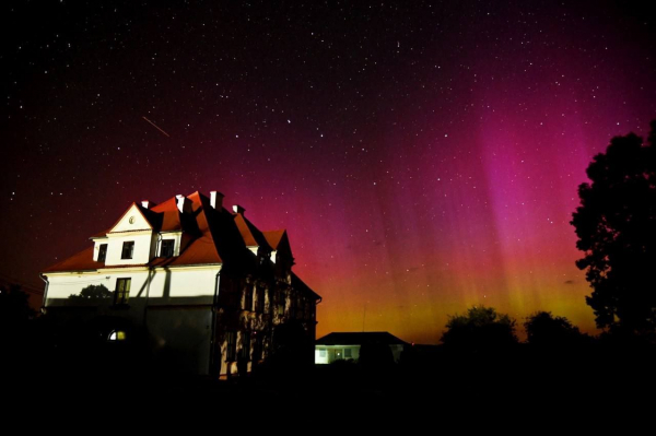 Северное сияние над Каменцем - красивые фото