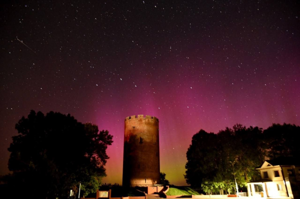 Северное сияние над Каменцем - красивые фото